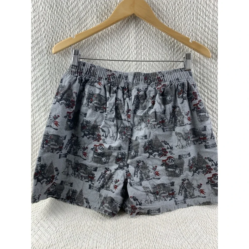 Vintage Looney Tunes Taz Boxers Men's Sz XL 40-42 Christmas Gray 2000 Y2K Cotton